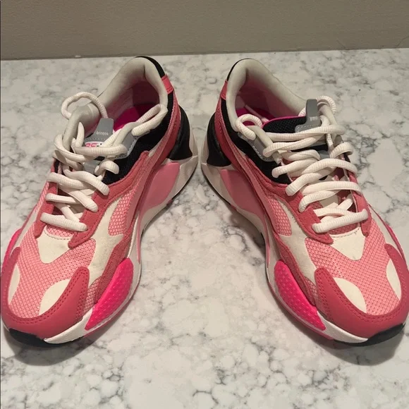 Puma Pink and Cream Athletic Sneakers - Picture 5 of 5